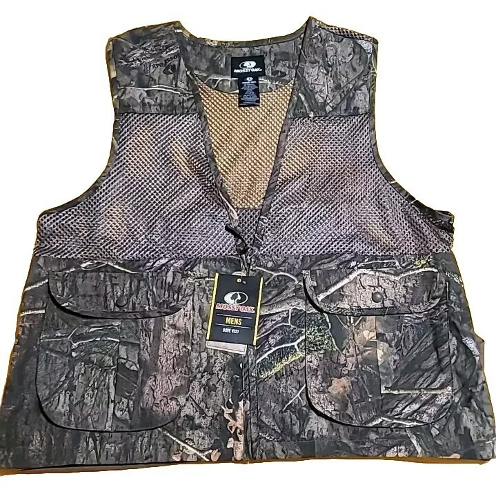Mossy Oak Mens Dove Vest XL/2XL Break Up Country Camo Game Bag Breathable NWT