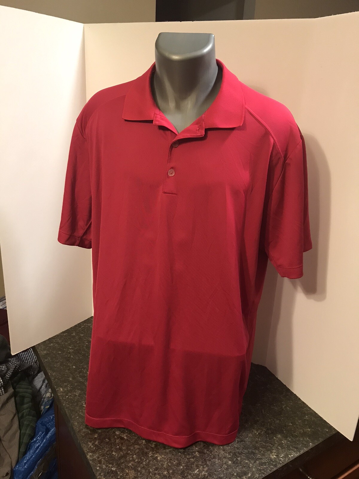 Nike Tour Performance Dri-Fit Men's Golf Shirt XL Magenta Polyester gallery