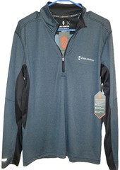 NWT Men’s Shirt Pull-over Long Sleeve ¼ Zip Free Country Microtech Blue –SM