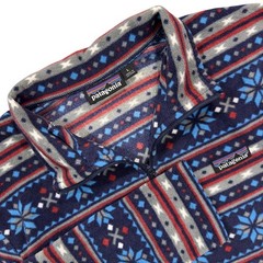 Vintage Y2K Patagonia Fair Isle Fleece Quarter Zip Pullover Women’s L Gorpcore
