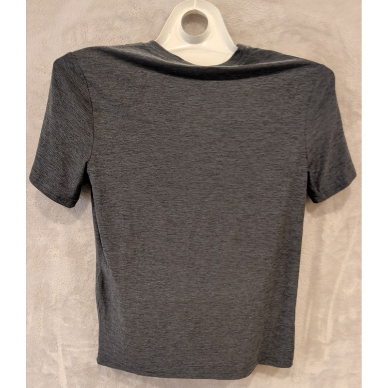 LEG3ND Breathe V-Neck Performance T-Shirt Mens Small Gray Athletic Gym Tee gallery