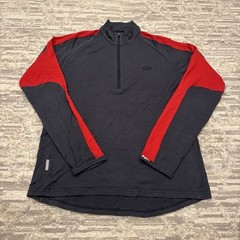 Icebreaker Bodyfit 260 1/4 Zip Pullover 100% Merino Wool Men’s Large Hike Trail