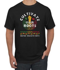 Cultivate Our Roots Inspire Educate Unite Black History Month Men Tshirt