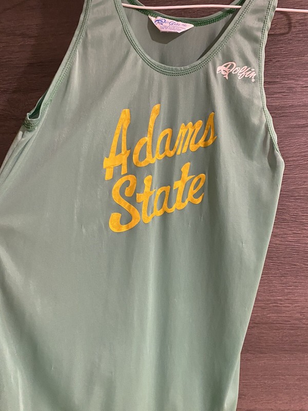 Adams State Xc Track Team Issued Singlet Vintage Marathon Running Dolfin 70s gallery