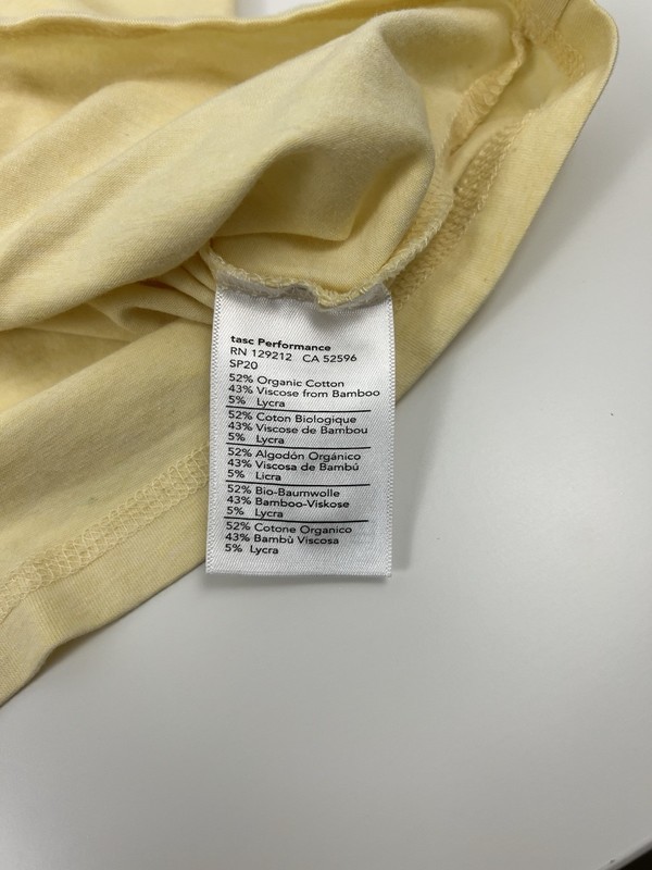 Tasc Carrollton Bamboo Performance T Shirt Mens Size M Medium Summer Yellow gallery