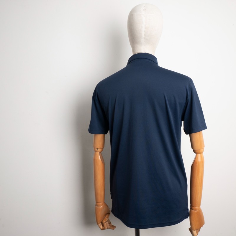 Peak Performance Men’s Navy Blue Quick Dry Golf Hiking Panmo Polo Shirt Size L gallery
