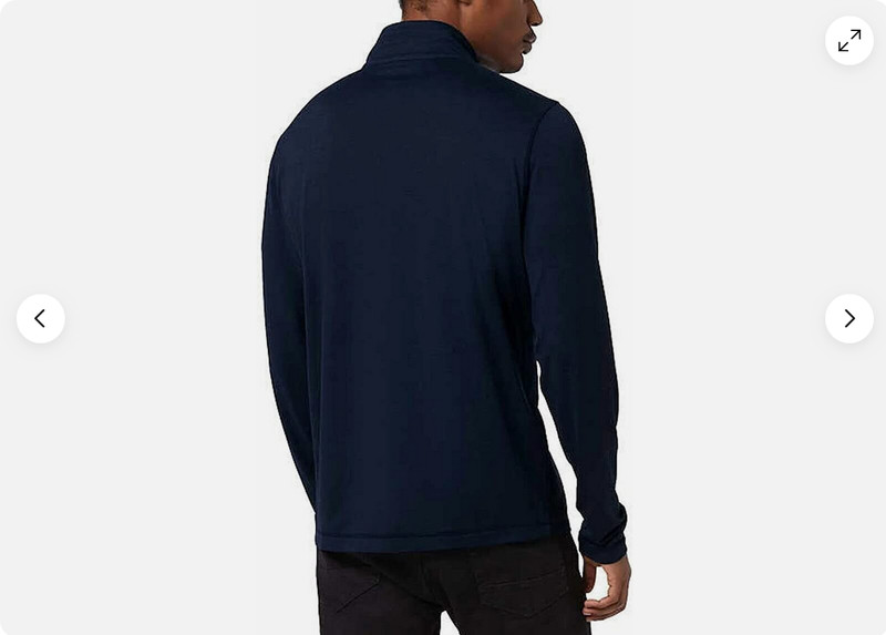 32 Degrees Heat Men's 1/4 Zip Pullover SWEATER Lightweight Soft(BLUE M)NWT gallery