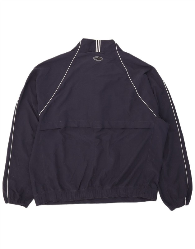 Adidas Mens Clima Proof Zip Neck Pullover Tracksuit Top Large Navy Blue AP06 gallery