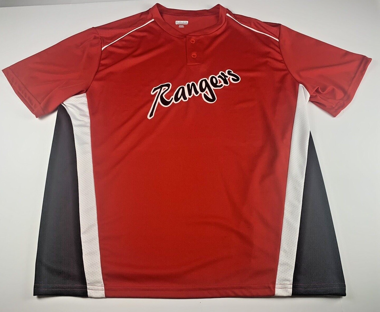 Augusta Sportswear Men's Red Crewneck Short Sleeve "Rangers" Adult XL gallery