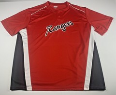 Augusta Sportswear Men’s Red Crewneck Short Sleeve “Rangers” Adult XL