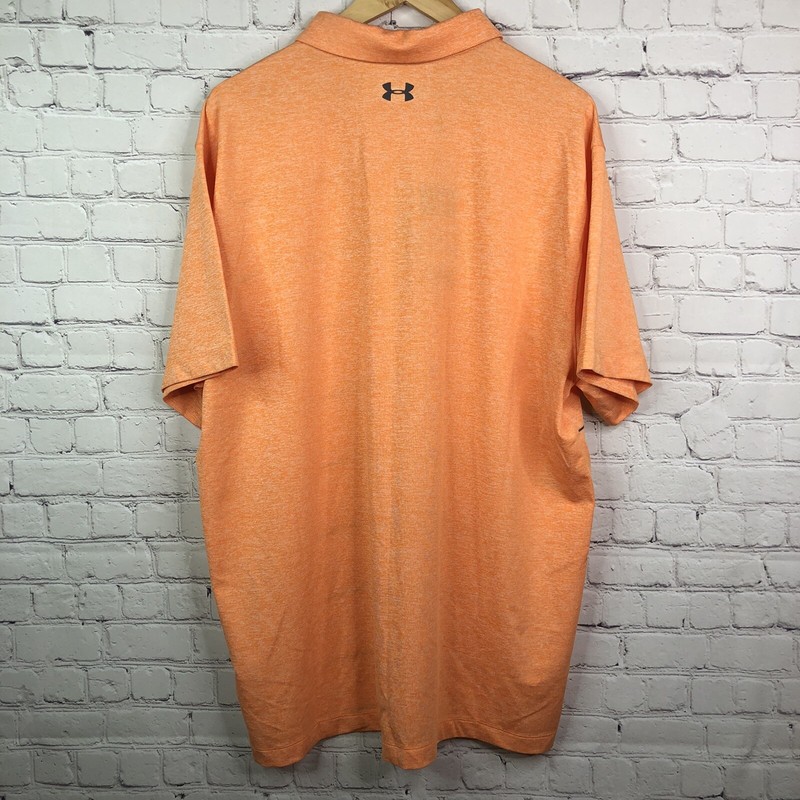 Under Armour Coolswitch Pivot Polo Shirt Orange/Black 1290145-886 Men's Size 2XL gallery
