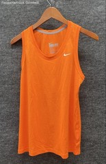 Nike Men’s Orange Dri-FIT Regular Fit Athletic Tank Top Size M