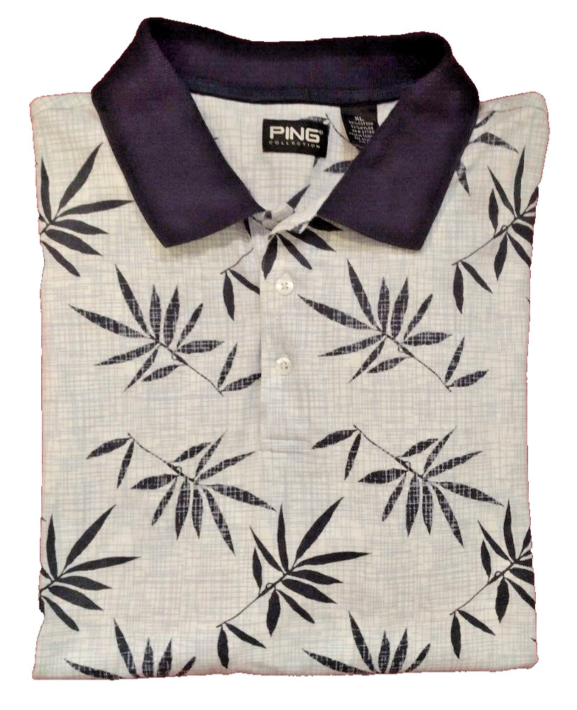 Ping Collection Men's 3 Button Front Short Sleeve Polo Shirt Size XL