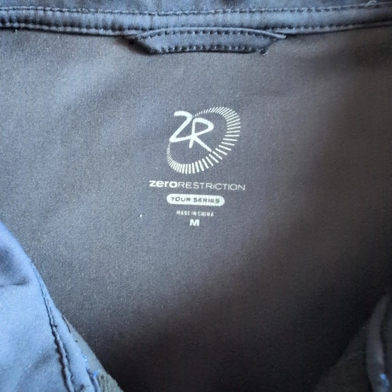 Zero Restriction Pullover Mens Medium Blue Quarter Zip Golf Juliette Falls gallery