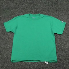Champion Shirt Adult Large Green Workout Short Sleeve Casual Comfort Gym Mens