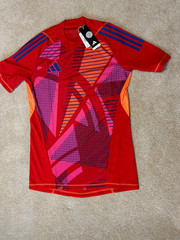 Adidas T24 GK Slim Fit JSY Aeroready soccer jersey Red IN0425 Sz L