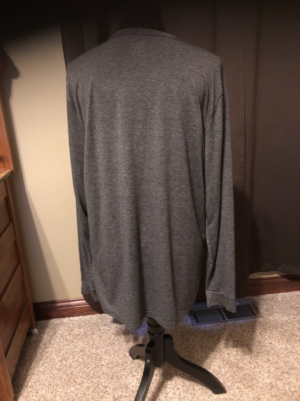32 Degrees Heat Base Layer Crew Neck Top Lightweight Long Sleeve Dark Gray XL gallery