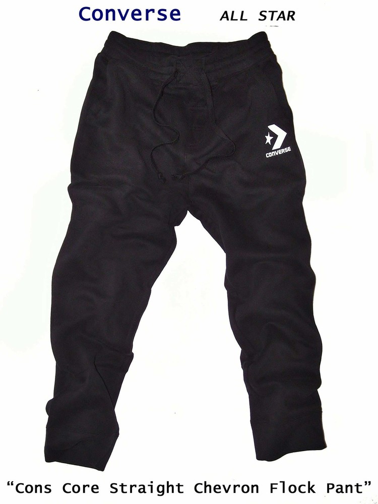 Jogger Sports Sweat Pants by Converse * Cons Core Straight Chevron Flock Pant * NEW