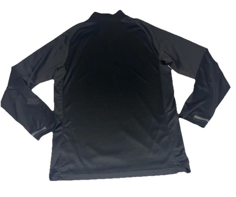 Nike Dri-FIT 1/4 Zip Pullover Mens Small Black Gray Running Training Jacket gallery