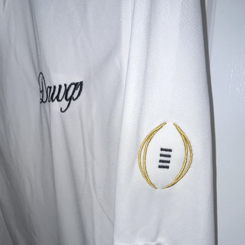 Nike Dri-FIT Dawgs Playoff Team Issued White Lightweight Pullover Hoodie L gallery