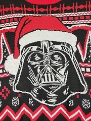Star Wars Darth Vader Santa Red & Black Ugly Christmas Sweater Size 2XL Unisex