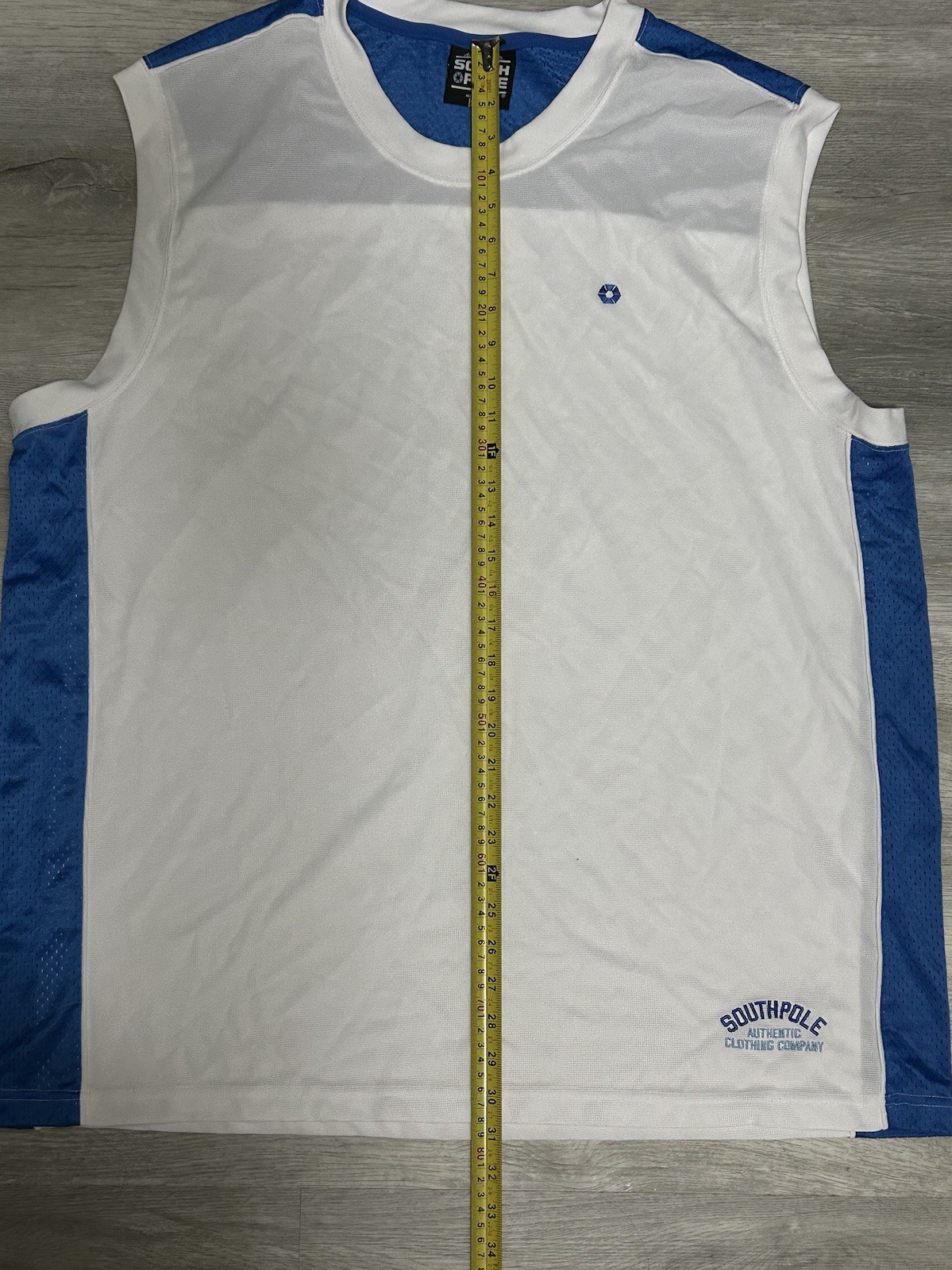 Vintage South Pole Official First Team Collection White Jersey Size XL gallery