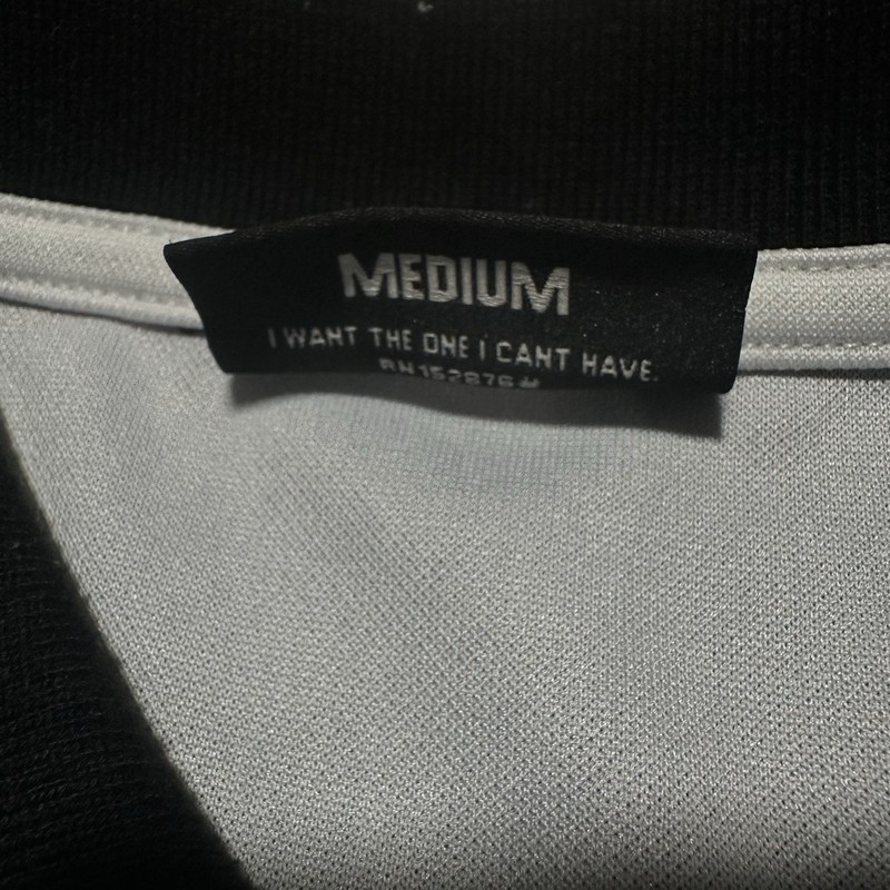 PLEASURES SATISFACTION GUARANTEED BLACK PINK AOP SOCCER JERSEY SZ M ALL OVER gallery