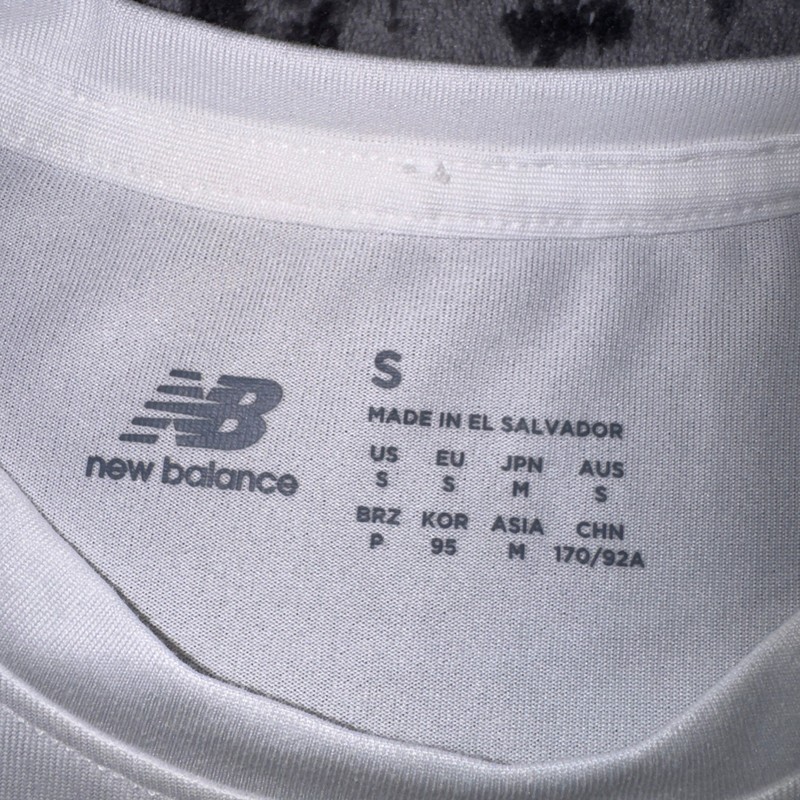 New Balance Wow Factor Baseball Athletic T-Shirt White Mens Small #14 Graphic gallery