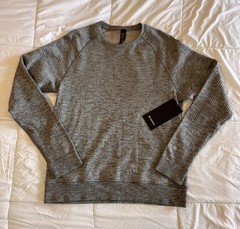 New Lululemon Small Pullover Engineered Warmth LS Crew VPOR/GULG/BLK Sold Out