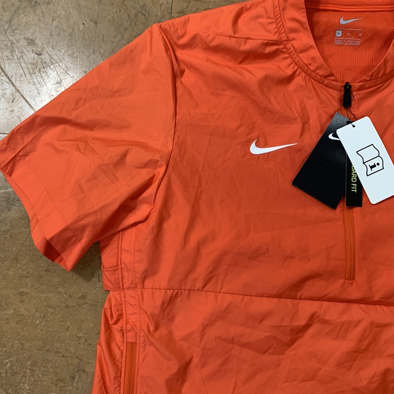 Nike Men's Orange Clemson Tigers Pullover 1/4 Zip Vented Shirt Size M gallery