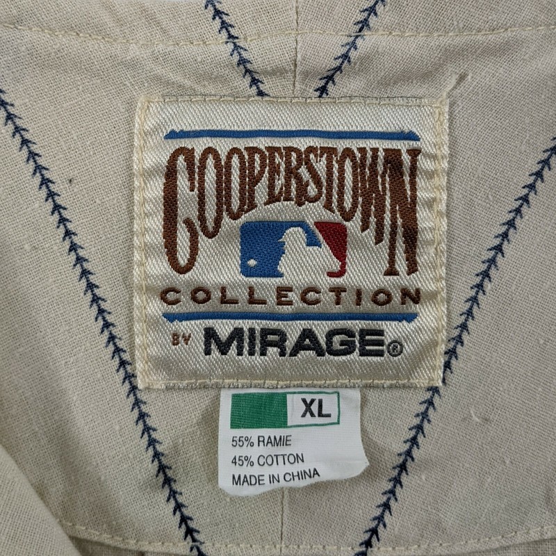 Vtg Mirage Cooperstown Collection Babe Ruth New York Yankees Jersey Mens XL gallery