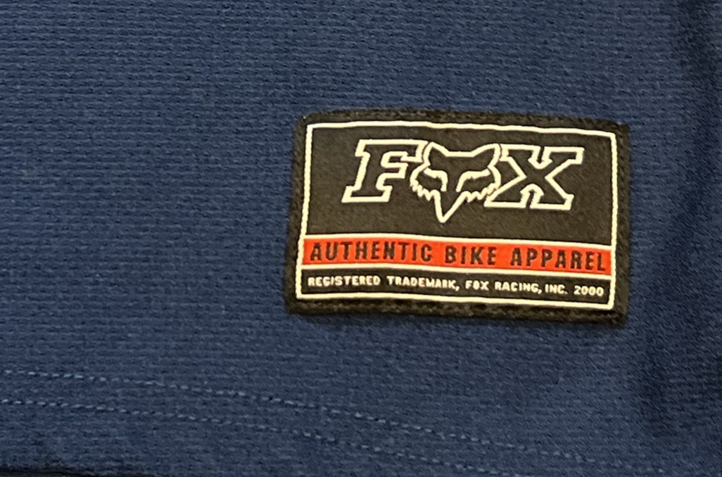 Fox Authentic Bike Apparel BMX Racing Jersey 1/2 Zip Blue Short Sleeve Men 2XL gallery