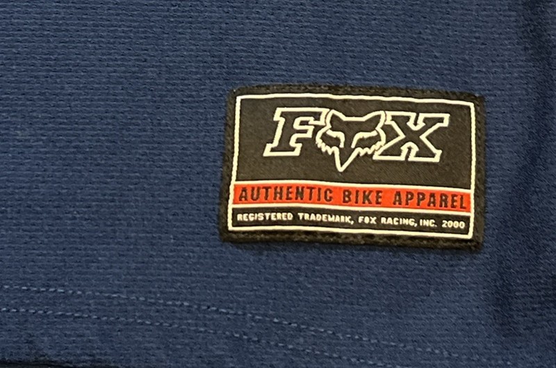 Fox Authentic Bike Apparel BMX Racing Jersey 1/2 Zip Blue Short Sleeve Men 2XL gallery