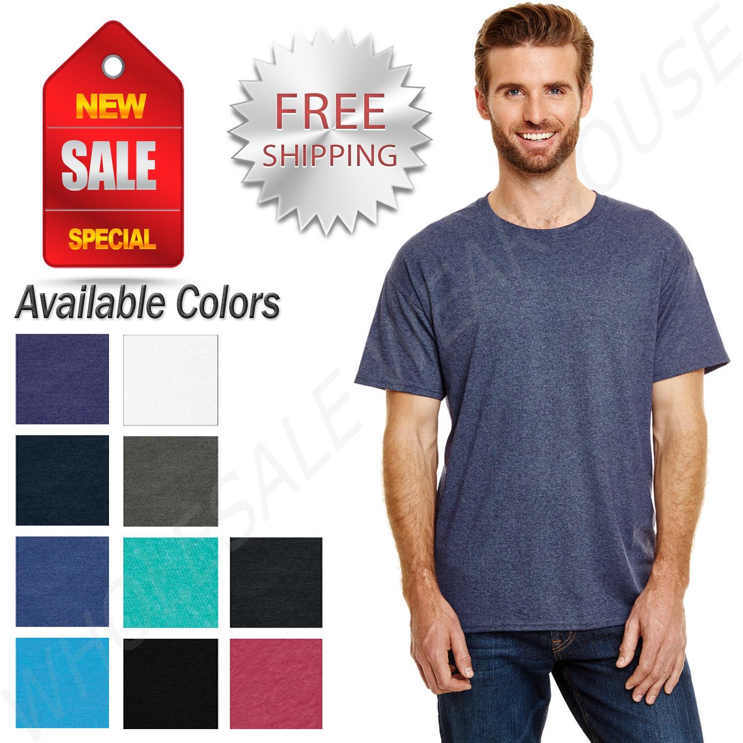 Hanes Men's Perfect Triblend Modern fit Ribbed Collar T-Shirt 42TB gallery
