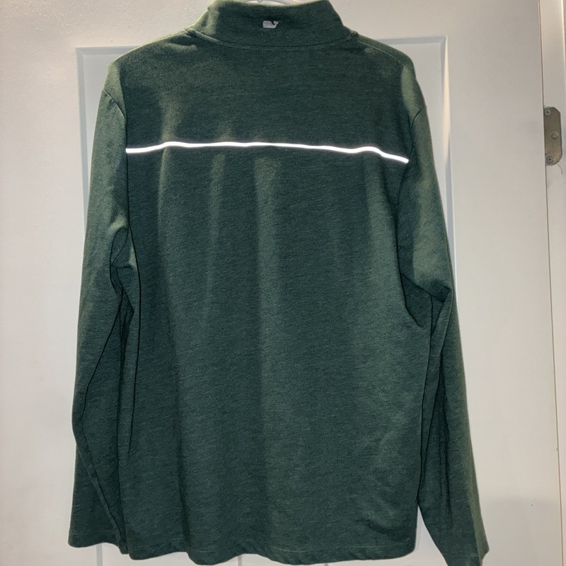 Vineyard Vines Performance 1/4 Zip Mens Size L - Green Long Sleeve Golf Whale gallery