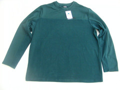 Reel Life Fleece Pullover Shirt Mens Large teal green long sleeve fishing New