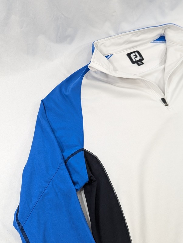 FootJoy Golf Quarter Zip Performance Pullover Med Long Sleeve Raven Three Peaks gallery