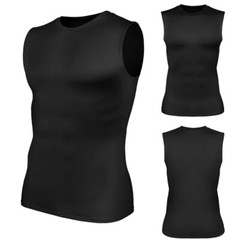 Mens Athletic Compression Vest T-Shirts Sleeveless Workout Tank Top Sports Gym