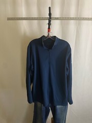 Nike Bluish Gray Zippered SWEATER SHIRT Dry Fit XL Extra Large