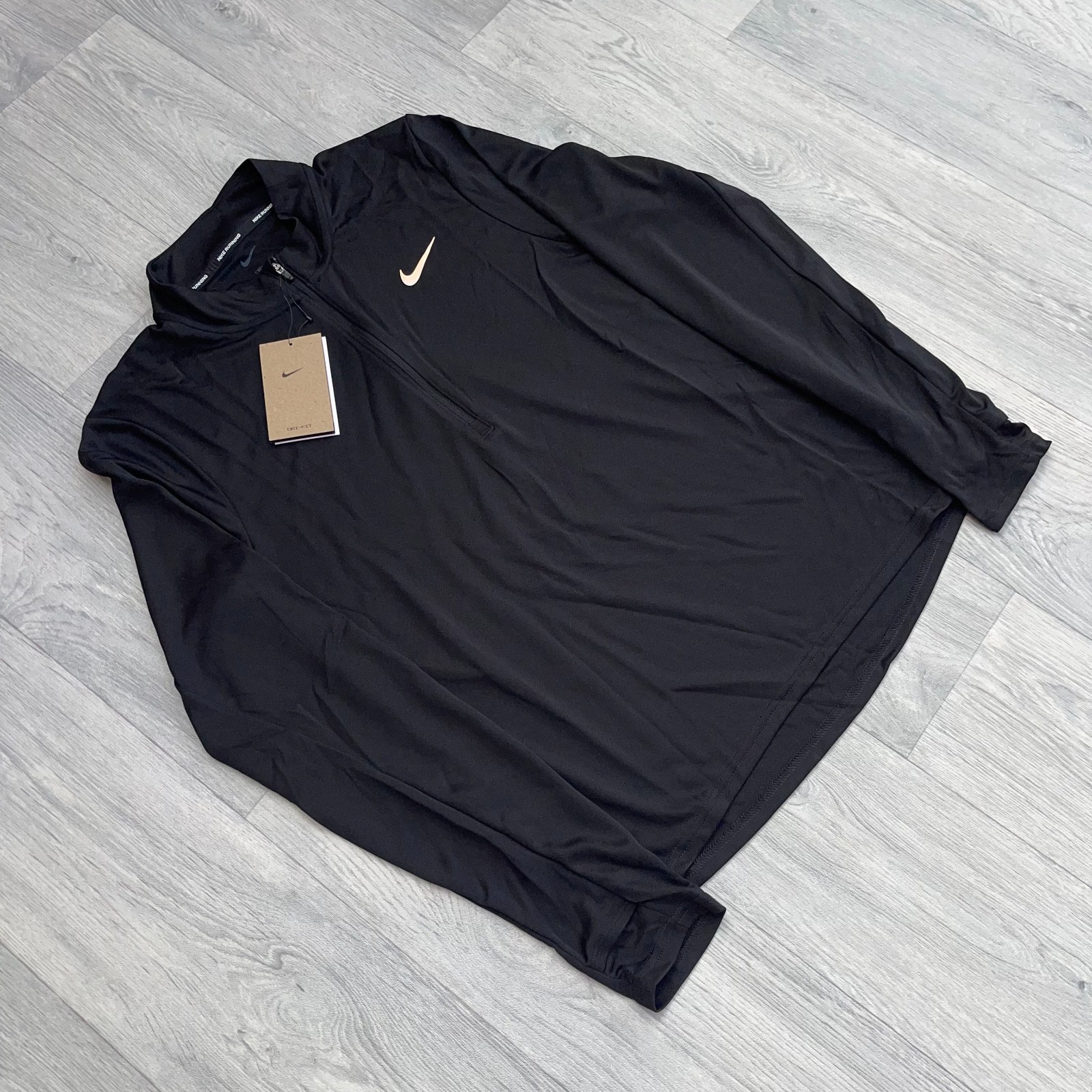 Nike Dri Fit Pacer Half Zip Long Sleeve Track Top - Black [FQ2494-010] gallery