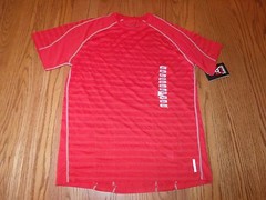 NWT Mens Avalanche Orange.com Micro Chip Active Short Sleeve Shirt Size Small S