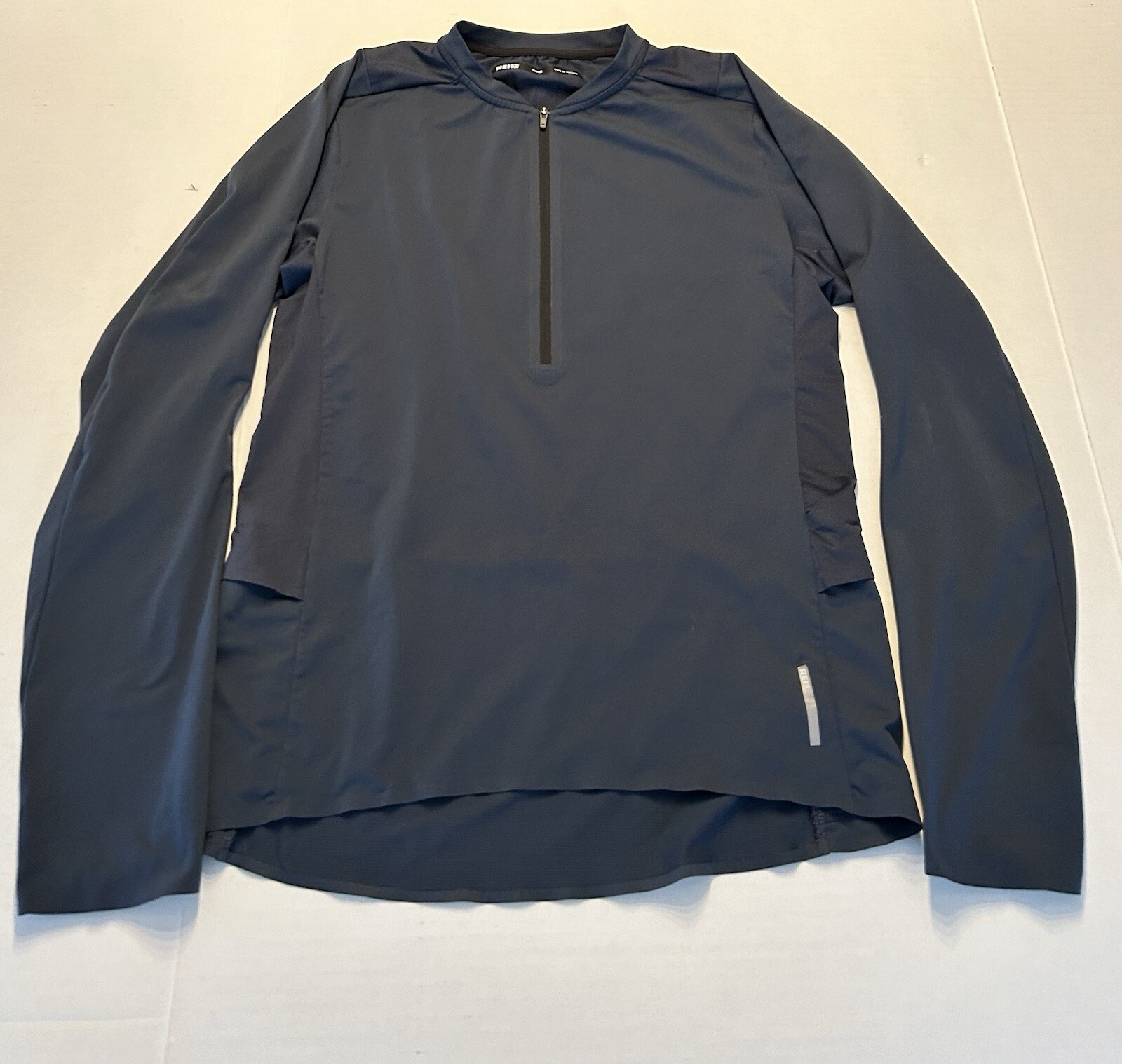 REI CO-OP On The Trail Run 1/2 Zip Blue L/S UPF 50 Semi Fitted Men’s Size Small gallery