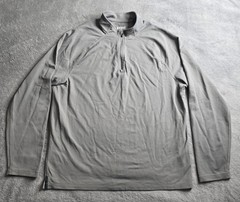 Rhone Session 1/4 Zip Pullover Mens Large Gray Retro Outdoor Performance Golf