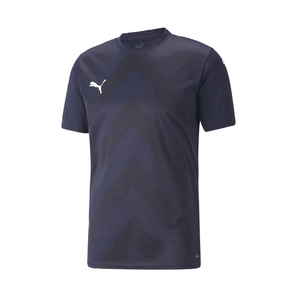 PUMA Teamglory Crew Neck Short Sleeve Soccer Jersey Mens Blue 70501706