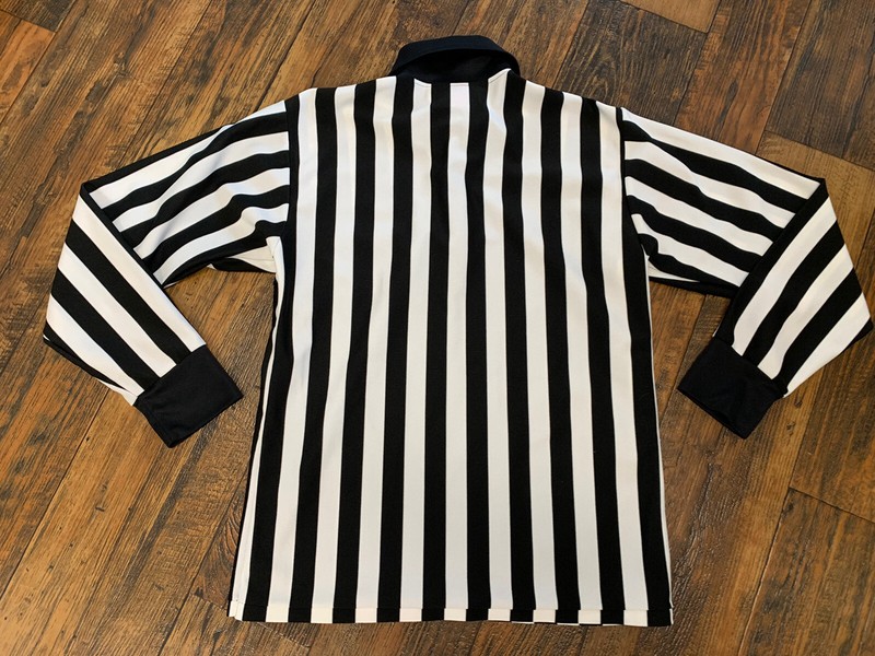 Striped Referee Shirt Breathable Shirt Athletic Sports Medium Costume Halloween gallery