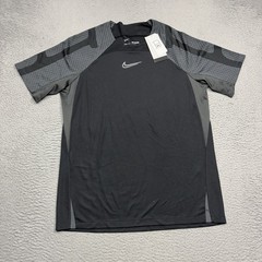Nike DF Strike Shirt Men Large Black Grey Dri Fit Soccer Jersey Training DH8698