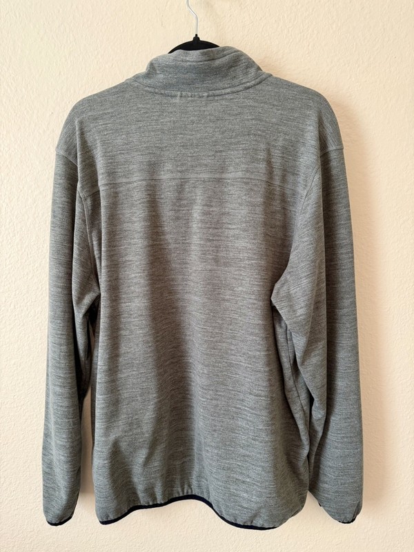 Avalanche Men's Quarter Zip Top Pullover 1/4 Zip Shirt Green Size Large gallery