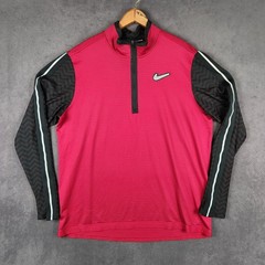 Nike Element Wild Run 1/2 Zip Running Top Mens XL Red Black Dri-FIT CJ5824-620