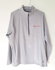 Cutter & Buck Womens Pullover Large Grey Adapt Recycled Soft Knit Half Zip NWT