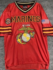 U.S Marines Officially Licensed Men’s Embroidered Football Jersey JWM Size Large